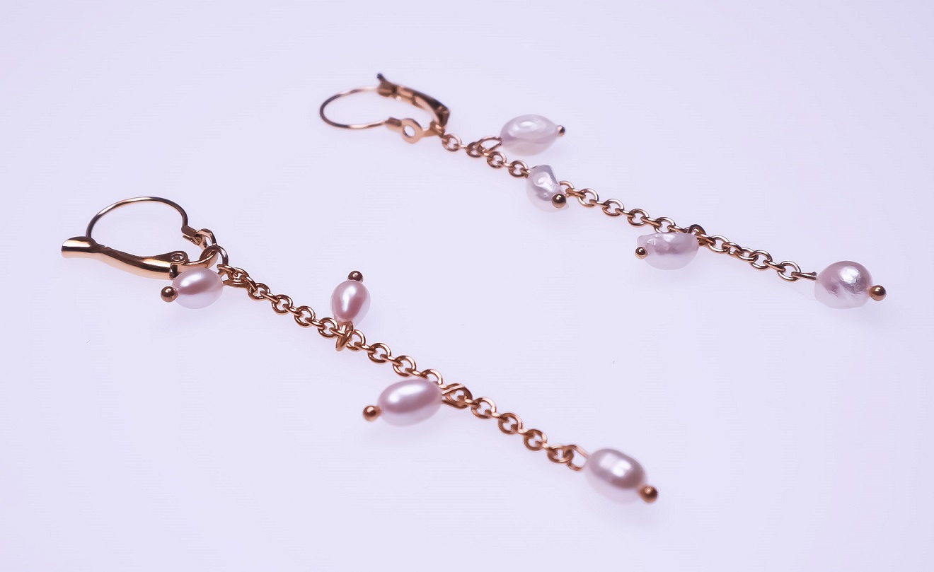 Stainless Steel FWP Gold Color Earrings