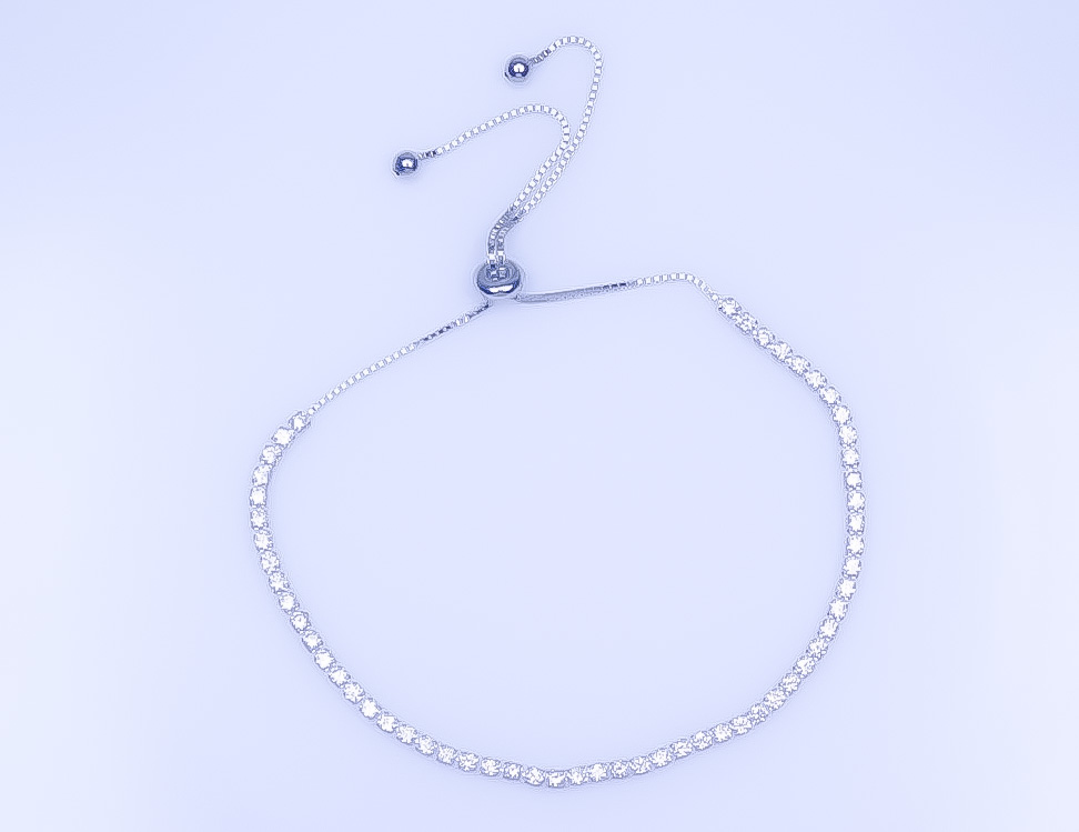 925 Sterling Silver CZ Bracelet