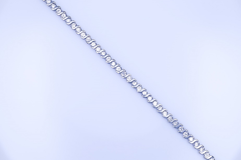 925 Sterling Silver CZ Tennis Bracelet