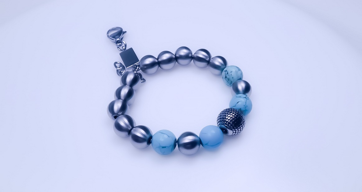 Stainless Steel Turquoise Bracelet